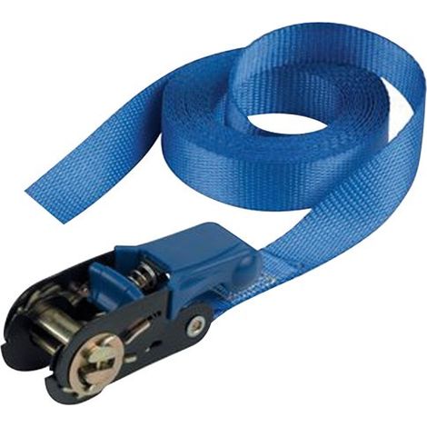 Master Lock 4365EURDAT Cinchas de Amarre con Trinquete, Azul, 5 m x 25 mm