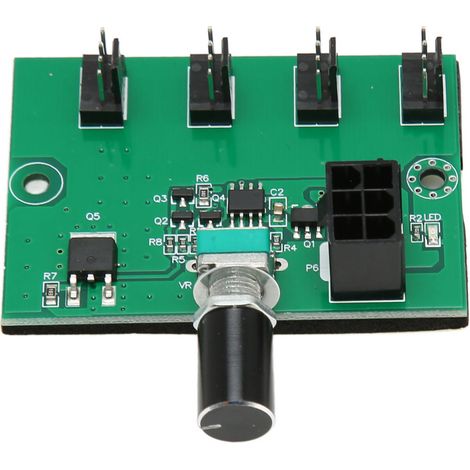Contrôleur PWM 4 Canaux – 12V CC – Ventilateurs PC 4/3/2 Broches – Hub de Vitesse – Pratique (1/5)