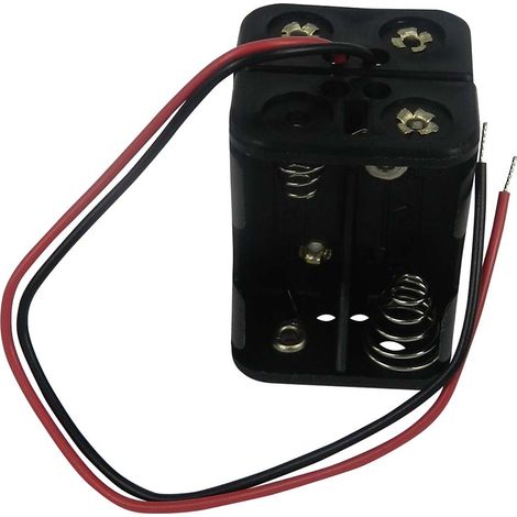 Porte-pile 4 x RS PRO N, raccordement Fils ( Prix pour 1 )