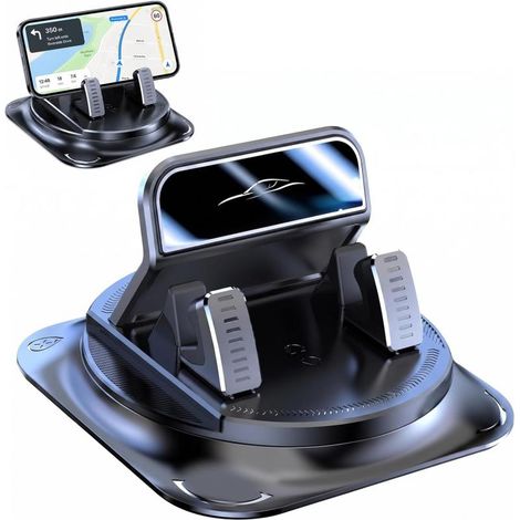 Support de téléphone pour voiture - Rotation à 360° - Antidérapant et étanche - Support de navigation - Universel (1/5)