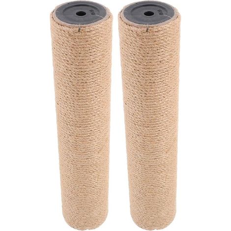 Lot De 2 Poteaux à Griffer en Sisal Naturel Remplacement De Griffoir pour (1/5)