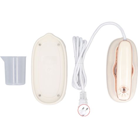 Fer à vapeur portatif pliable pour vêtements, indicateur de température, version kaki premium, usage humide et sec, fiche UE 220V (1/5)