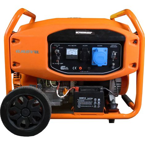 Groupe électrogène thermique 7000 W – Moteur 4T 420cc – Régulateur de tension AVR – Réservoir 28 L – Autonomie prolongée – Anova (1/4)