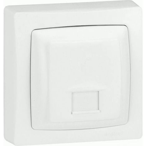 Legrand 086033 - Numéris/Internet RJ45 socket 8 contacts complete surface-mounted switchgear - white