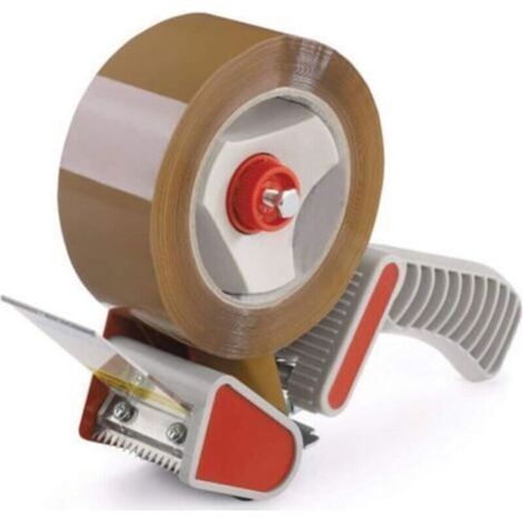 Dévidoir Pistolet à Poignée pour Ruban Adhésif d'emballage ou Scotch - Automatique - Plastique - Dispenser de Ruban Adhésif - 50 mm