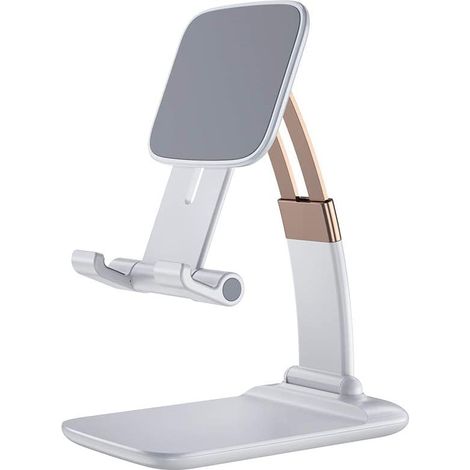 Support Téléphone Portable Pliable - Hauteur Réglable - Compatible Tous Smartphones Et Tablettes 4 À 9,7 Pouces - Pour Bureau Maison Bureau À Domicile - 1 Pièce (1/5)
