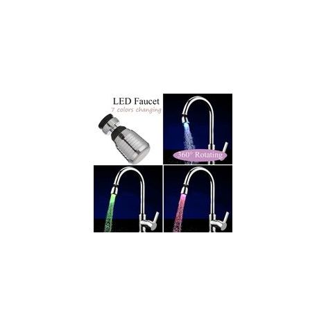 Rubinetto di ricambio con sensore di temperatura a LED multicolore e illuminazione RGB - Accessori per bagno e cucina - Crezuo