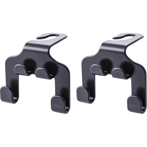 Set mit 2 Kopfstützenhaken für die Rücksitzlehne im Auto, für Geldbörsen, Einkaufstüten, Handtaschen, Hüte
