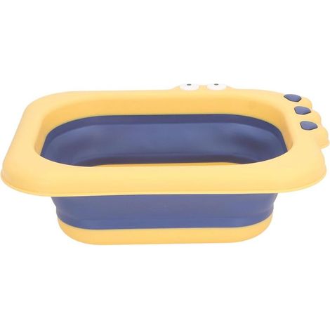 Baigneur Pliable pour le Lavage des Nourrissons, Appareil de Bain Portable pour Garçons et Filles en Vert (YELLOW) (1/5)