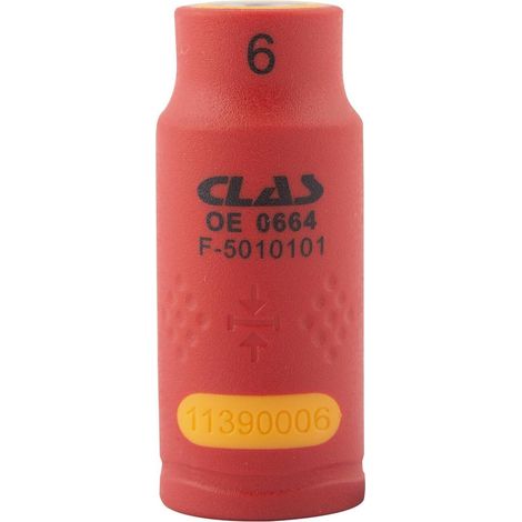 Douille isolee 1/4" 6mm- OE 0664 - CLAS Equipements (1/2)
