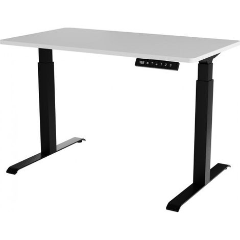 Escritorio eléctrico Cama FURNITURE MOON - Altura regulable, tapa blanca (1/2)
