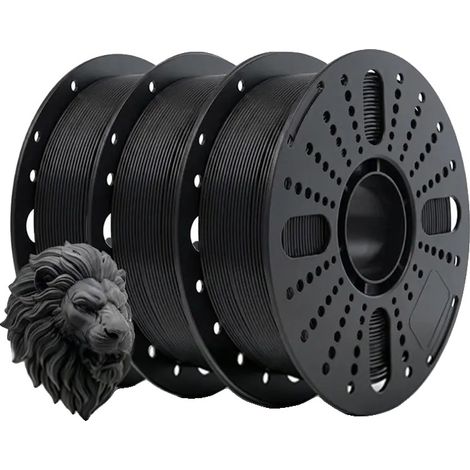 Filamento per stampa 3D, materiale PETG, diametro 1,75 mm, PETG-BK-3KG (1/2)
