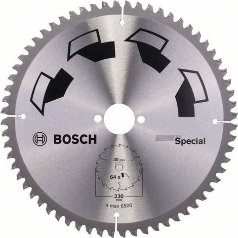 Bosch Kreissägeblatt SPECIAL, DIY, 230 x 30 x 2,5 mm, 64