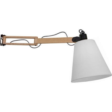 Mexlite - applique murale - Dion - naturel - bois lin - lampe de