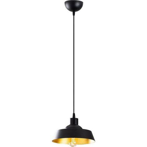 Plafonnier modèle 29 noir et doré (1/4)
