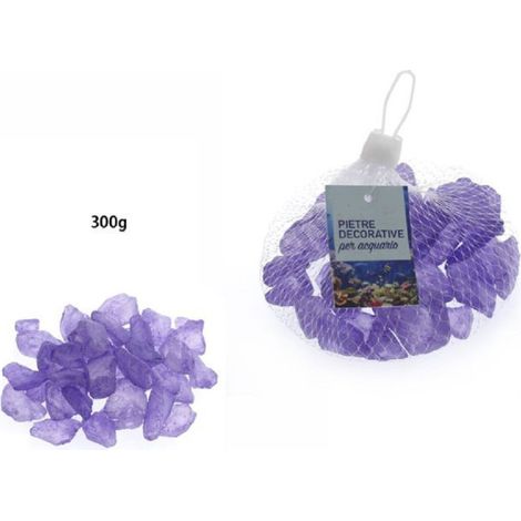 Galets Décoratifs Violet Pierres D'aquarium 300 Gr. Décoration 70268