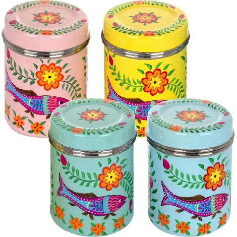 Signes Grimalt Box da cucina  Caja Women India 4 Uni. Mughe e vasi multicolori 8x8x10cm 25000