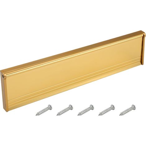 1 - Boudin de porte - Plaque de boîte aux lettres - Isolation thermique et acoustique - Pour portes bois et UPVC - Argent brossé - 29,3x7,7cm (1/5)