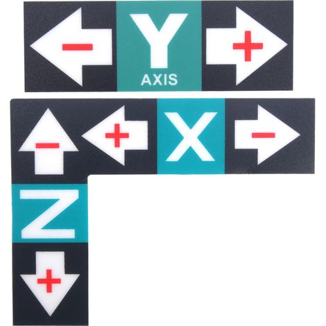 1 jeu d'étiquettes autocollantes en plastique, marqueur XYZ, instructions d'utilisation pour machine à graver (1/5)