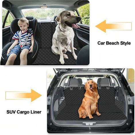 Bilbarnstolsskydd pour chien, baksätesskydd pour grange, bilstolsskydd, halkfritt vattentätt universellt bilbarnstolsskydd pour chien, lampe pour dernier bi...