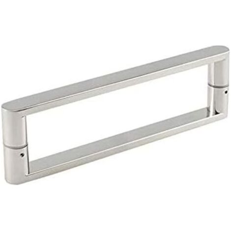 Poignée de porte de douche coulissante en acier inoxydable, barre d'appui, boutons de porte en verre pour salle de bain, kits de remplacement pour cabine de douche (Taille : 160 mm) (1/4)