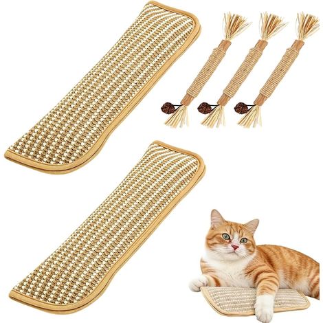 Set of 5 Cat Toys, with 3 Catnip Sticks, Catnip Toys, Interactive Cat Toy, Indoor Cat Toy Chew Pillow, for Kittens and Adult Cats (1/5)