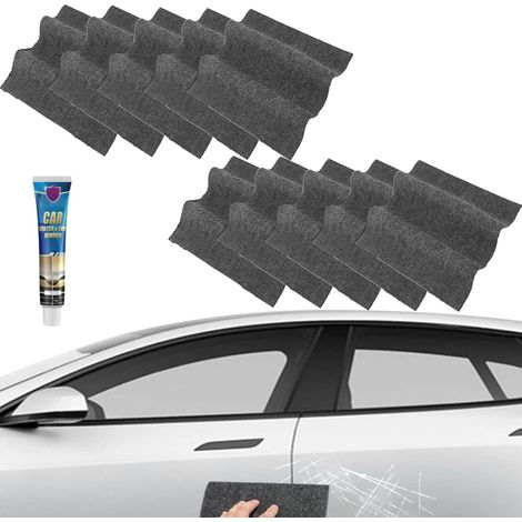 Scratch Remover, Efface Rayure Profonde Voiture, Chiffon De Nettoyage De Voiture, Réparatrice Rayures Auto Pour Peinture, Phares Et Vernis,Anti Rayure Voituré Carrosserie (10PC) (1/5)