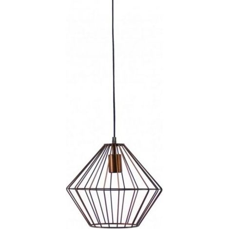 Opjet 011135 - 'Vincent' Cage Hanging Lamp Ø29x28cm - E27 max.40W - Copper Metal