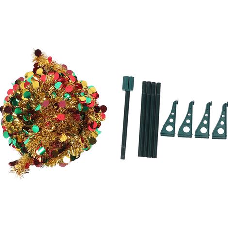 Eosnow 4,9ft Haustier faltbare künstliche Weihnachtsbaum -Pailletten Pailla für Heimfeiertagendekoration Gold farbenfroh (1/5)