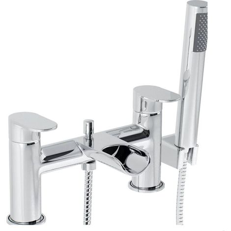 Contemporary Bathroom Mono Basin Tap – Round Lever, 123 x 90mm, Brass