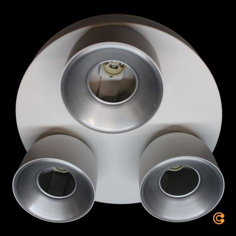 [NEUWERTIG] B-Ware Nordlux Downlight Leuchte GU10 Pitcher weiß Metall dreiflammig rund Deckenla55 (1/2)