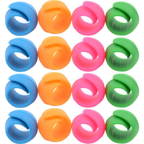 16 boucles de canette en silicone, petites bobines, clips de canette en silicone pour empêcher le fil de glisser, clips de fixation de bobine, outils de couture (1/3)