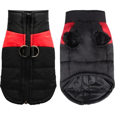 Manteau d'hiver pour Chien, Manteau Chien Imperméable Coupe Vent, Petit Gilet avec Harnais Veste Chaud Rembourré pour Chien, Veste d'hiver Chaude avec (1/5)
