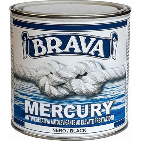 Antivegetativa mercury autolevigante nera ml 0,750 per barca