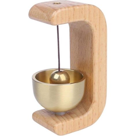 Carillon éolien en bois, sonnette vintage, décoration de bureau, sonnette rétro, décoration intérieure, carillon éolien de maison (1/5)