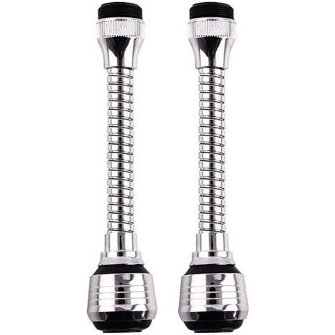 2-Piece Faucet Extension, Swivel Extension Filter, Faucet Shower Extension, 360° Adjustable Spout Diffuser Filter, Two Adjustable Modes, for Kitchen Sinks, Bathroom