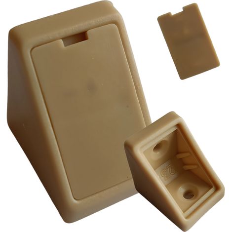 Staffa angolare per mobili 24x24x20 staffa komandorek con aletta in acero (12) 100 pezzi (1/5)