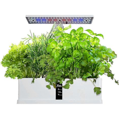 Système de culture hydroponique intelligent d'intérieur - Kit de jardin d'herbes aromatiques avec 9 modules minuterie automatique et hauteur réglable (1/5)