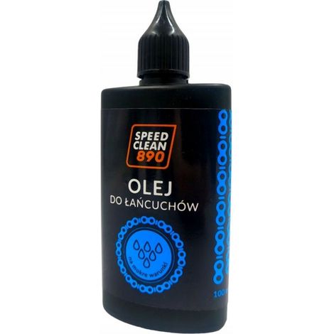 Aceite para cadenas de bicicleta SPEEDCLEAN 890 para condiciones húmedas. Capacidad: 100 ml.