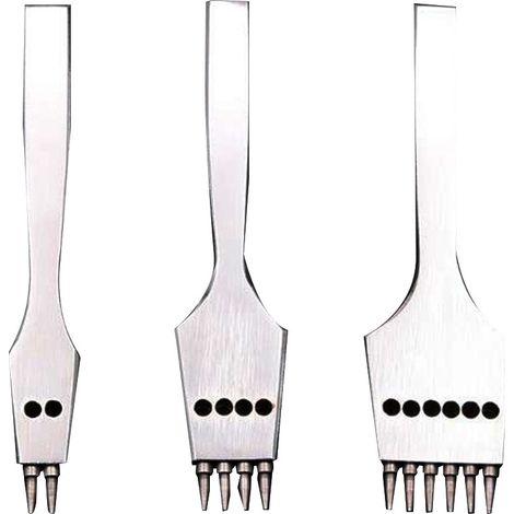 3 pièces perforateur cuir rond 4mm couture amovible ciseau poinçonnage (1/5)