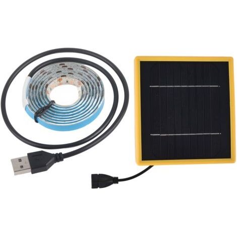 La plante solaire élève la bande lumineuse de l'énergie solaire à spectre complet 5W LED à flux lumineux élevé LED solaire élève les bandes lumineuses pour la plante 1 mètre / 1.1yd (1/5)