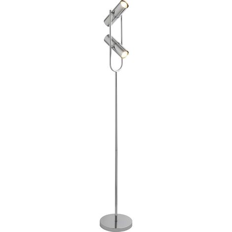 Lampada da terra Telescope 2Lt - Metallo cromato (1/4)
