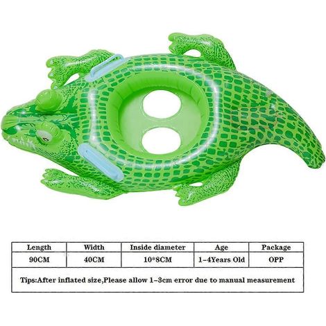 Inflatable swimming float, pool float, cute toy for babies, children, circular swimming ring with arm support Wiuos (1/2)