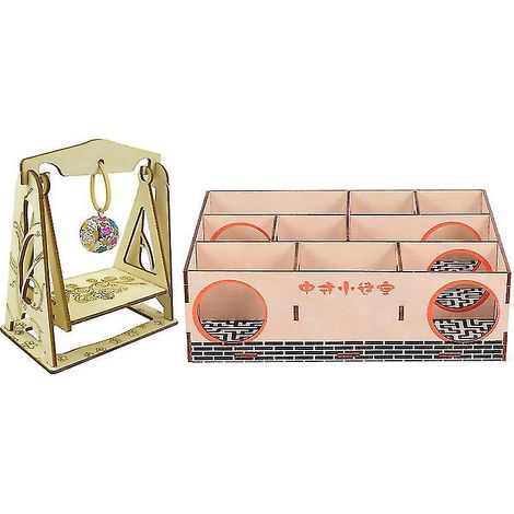 2 maisons labyrinthes pour hamsters