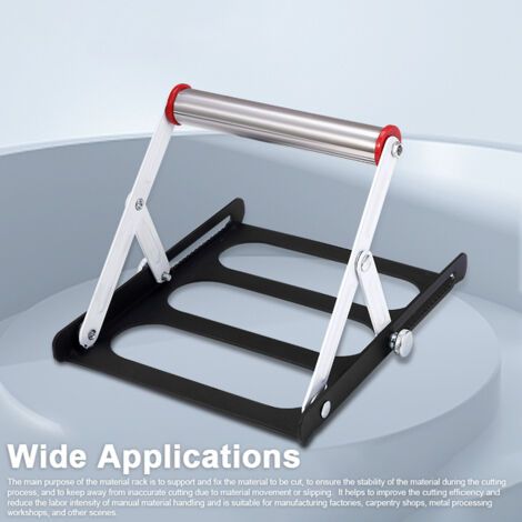 QORVA-Support de découpe réglable en hauteur de 55 à 135 mm, support auxiliaire multifonction pour trépied, pliable