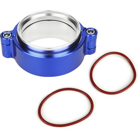 Collier V-Band - Raccord à Bride pour Échappement - Acier Inoxydable - Pour Tuyau Turbo de 63,5 mm (2,5 Pouces) - 1 Pièce (1/5)