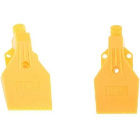1/4" Thread Size, Flat Wind Jet Air Blowing Nozzle Spray 46mm 2pcs