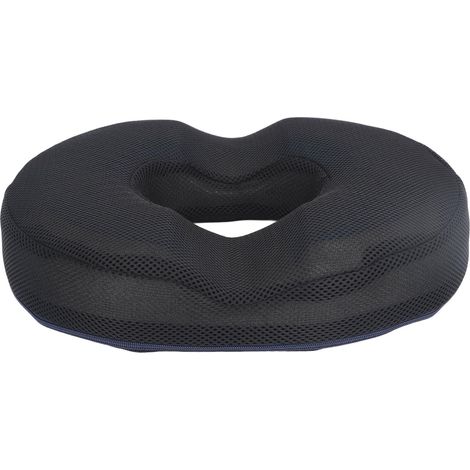 Oreiller en Forme de Donut en Gel, Couche de Gel Rafraîchissant, Coussin en Mousse à Mémoire de Forme Creuse pour Le Soutien du Coccyx, avec Housse en Maille Respirante, pour (1/5)