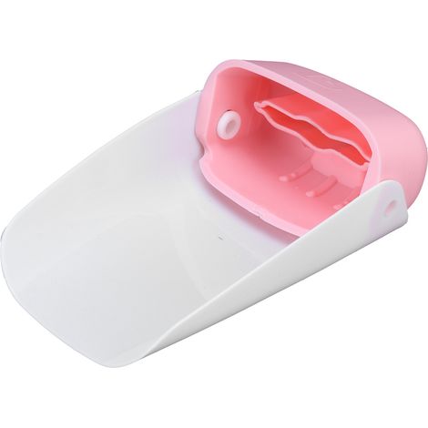 Rallonge de robinet portable pour lavabo, bec d'extension pour le lavage des mains des tout-petits, bébés et enfants (rose) (1/5)