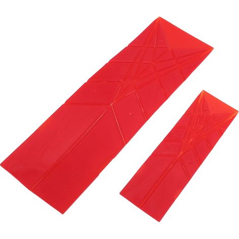 Beyamis Lot de 2 cuillères doseuses plates 3 en 1 (grande et petite), pliables, pour la cuisine et les ingrédients liquides (rouge). (1/5)